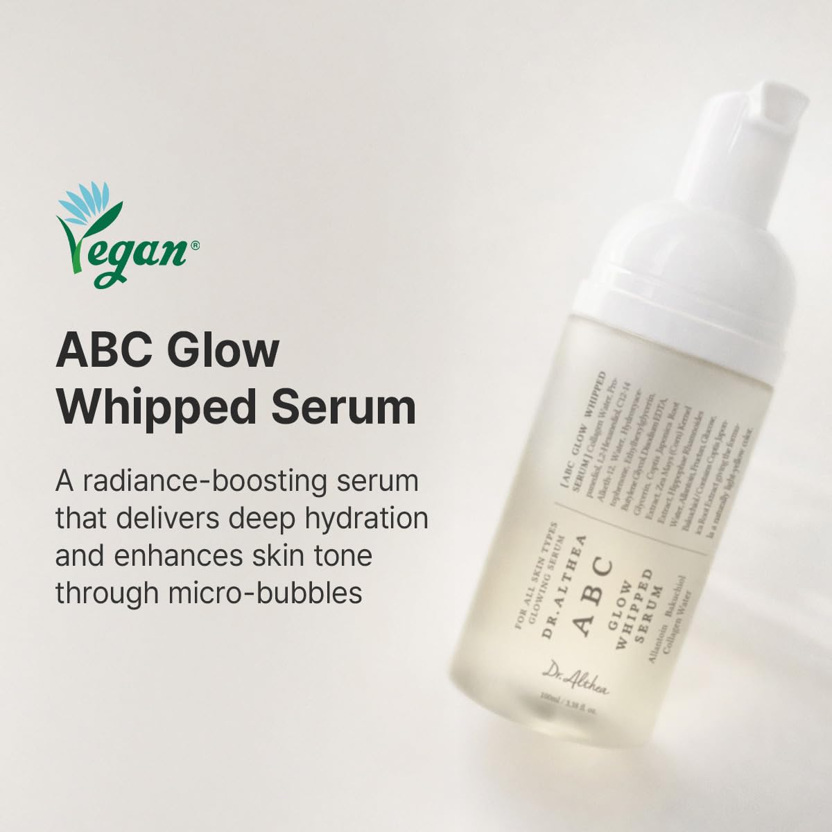 Amazon.com: Dr.Althea ABC Glow Whipped Serum | Bubble Toner with